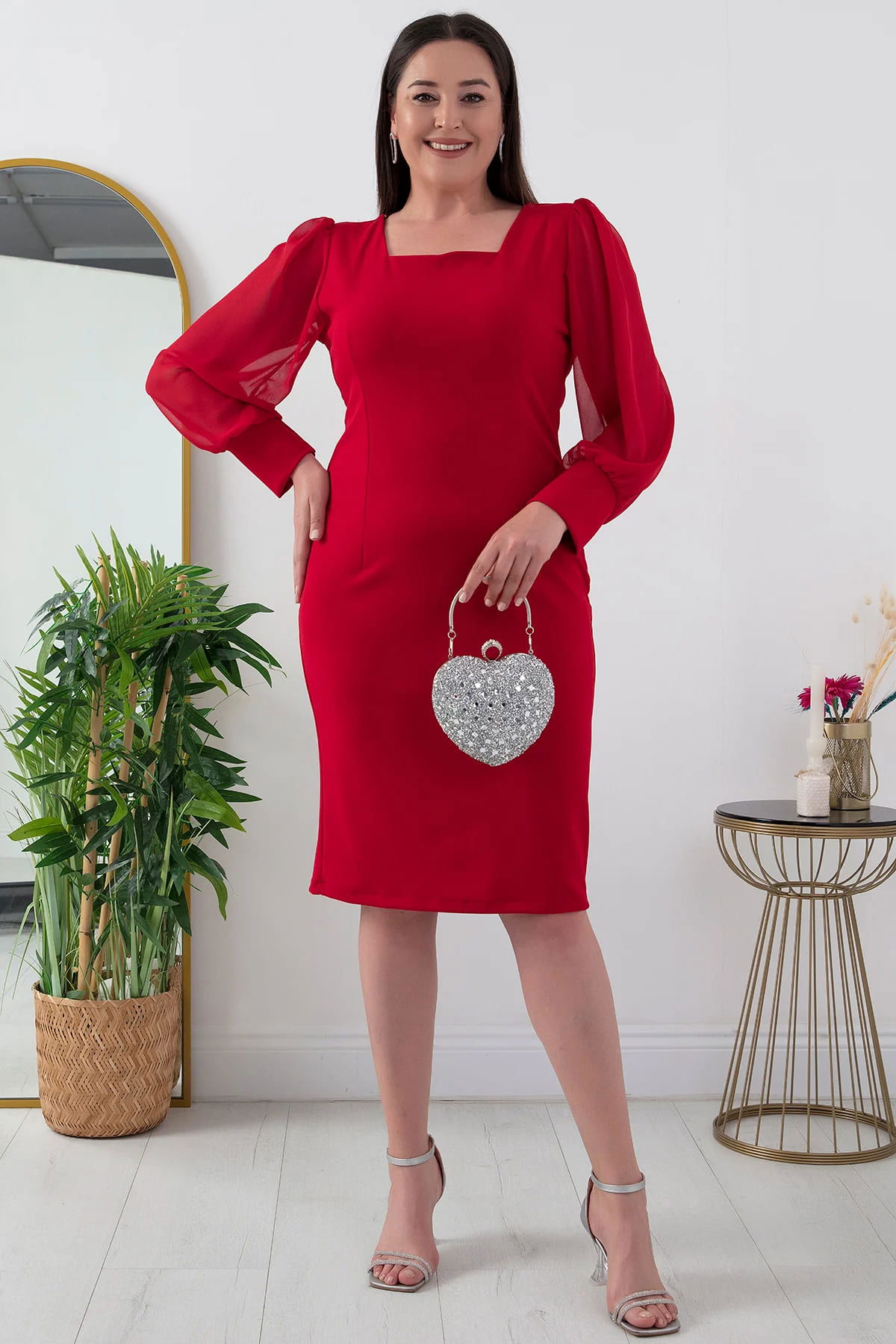 Robe Classique à manches en foulard - صورة 10 thumbnail