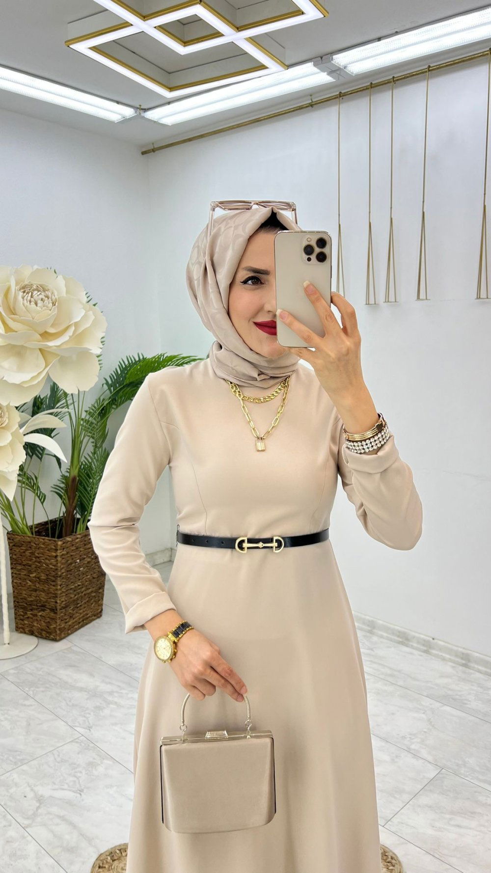 Robe hijab بدون حزام - صورة 9 thumbnail