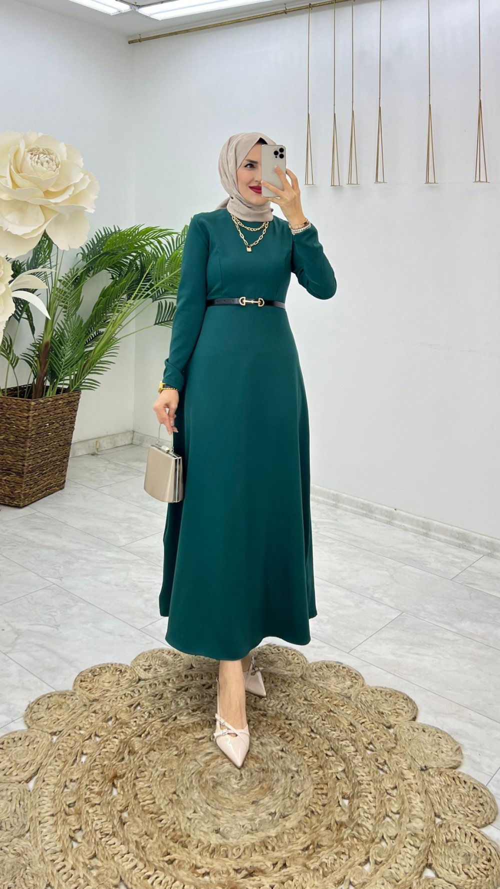 Robe hijab بدون حزام - صورة 10 thumbnail