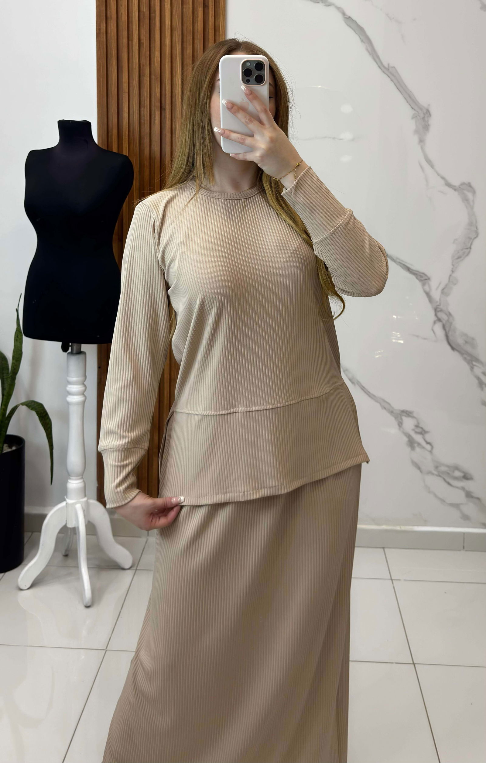 Ensemble T-shirt et Jupe Mi-saison - صورة 7 thumbnail