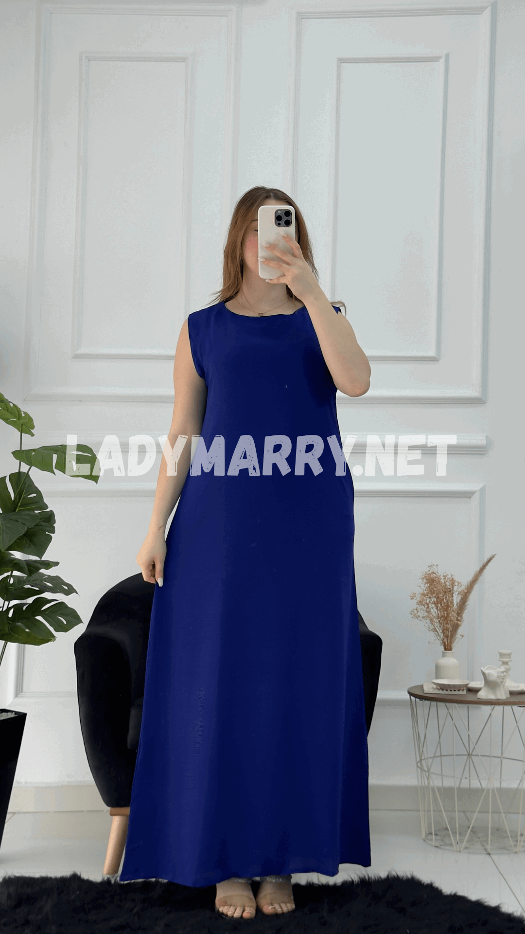 Robe droite en crepe froissé - صورة 6 thumbnail