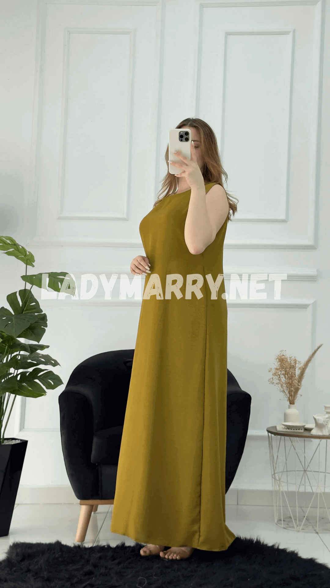 Robe droite en crepe froissé - صورة 5 thumbnail