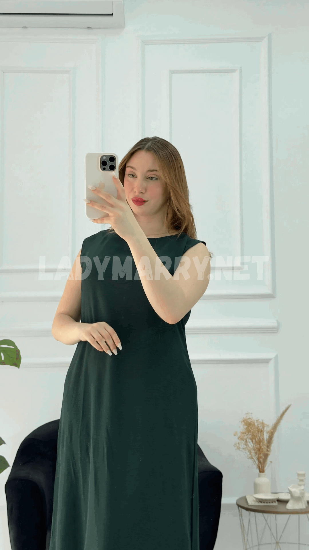 Robe droite en crepe froissé - صورة 9 thumbnail