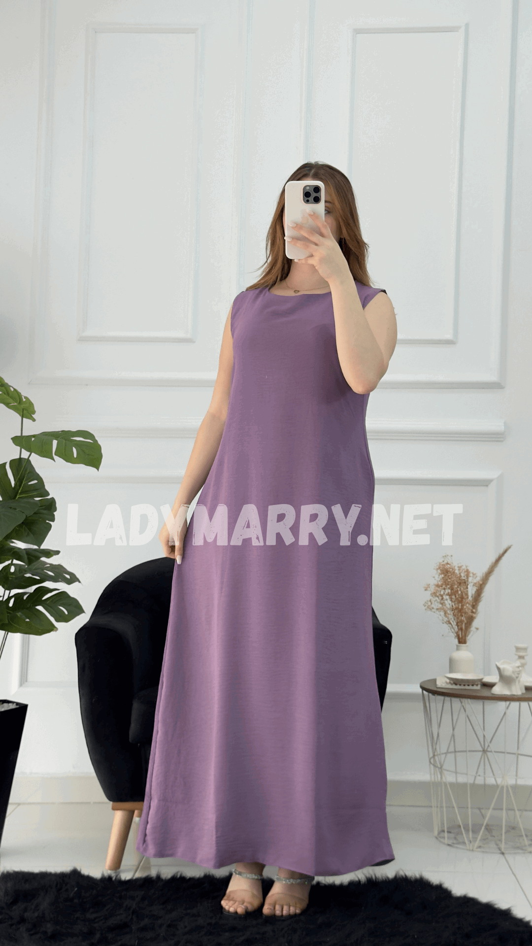 Robe droite en crepe froissé - صورة 7 thumbnail