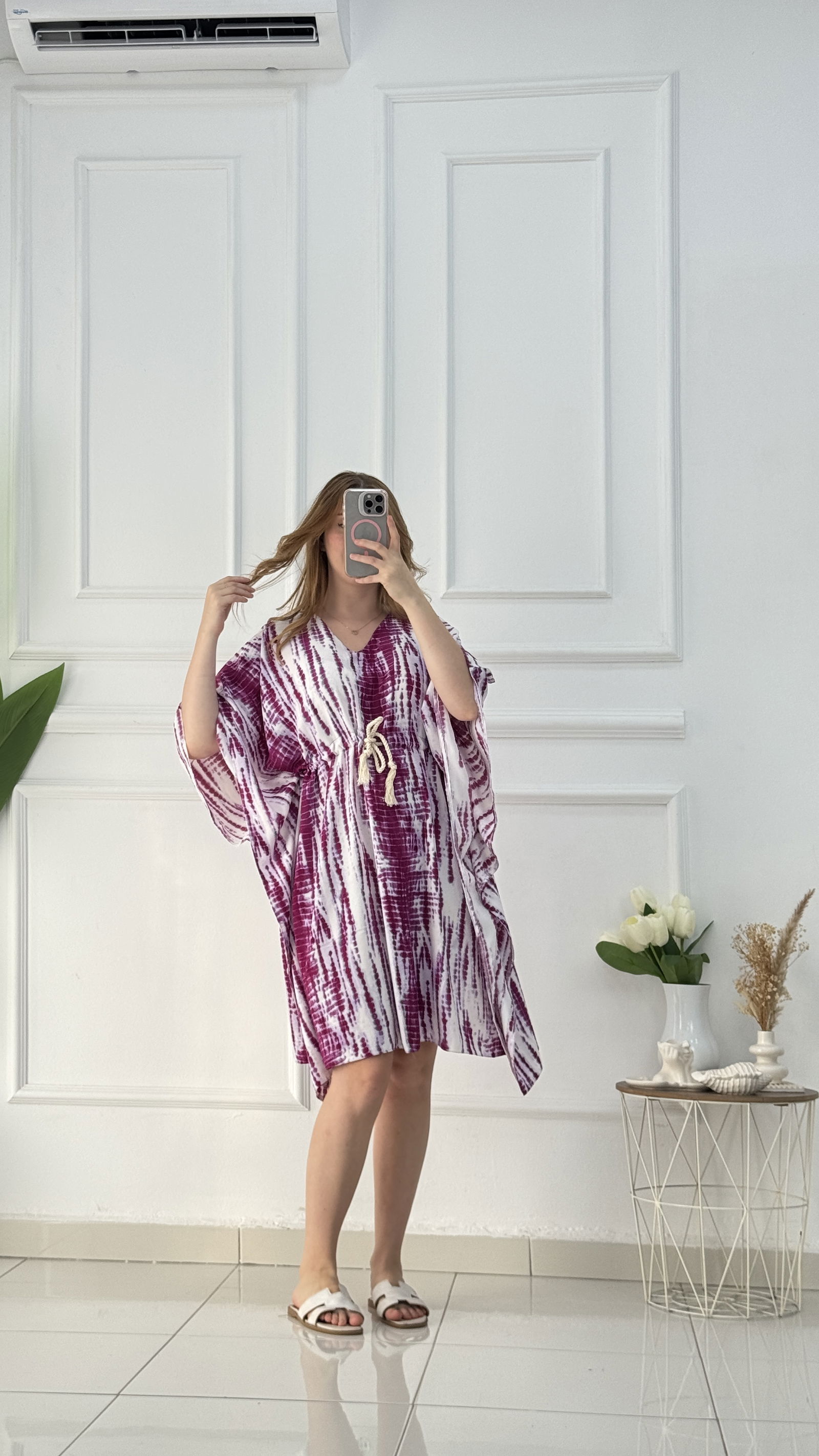 Tie-Dye Robe De Plage - صورة 3