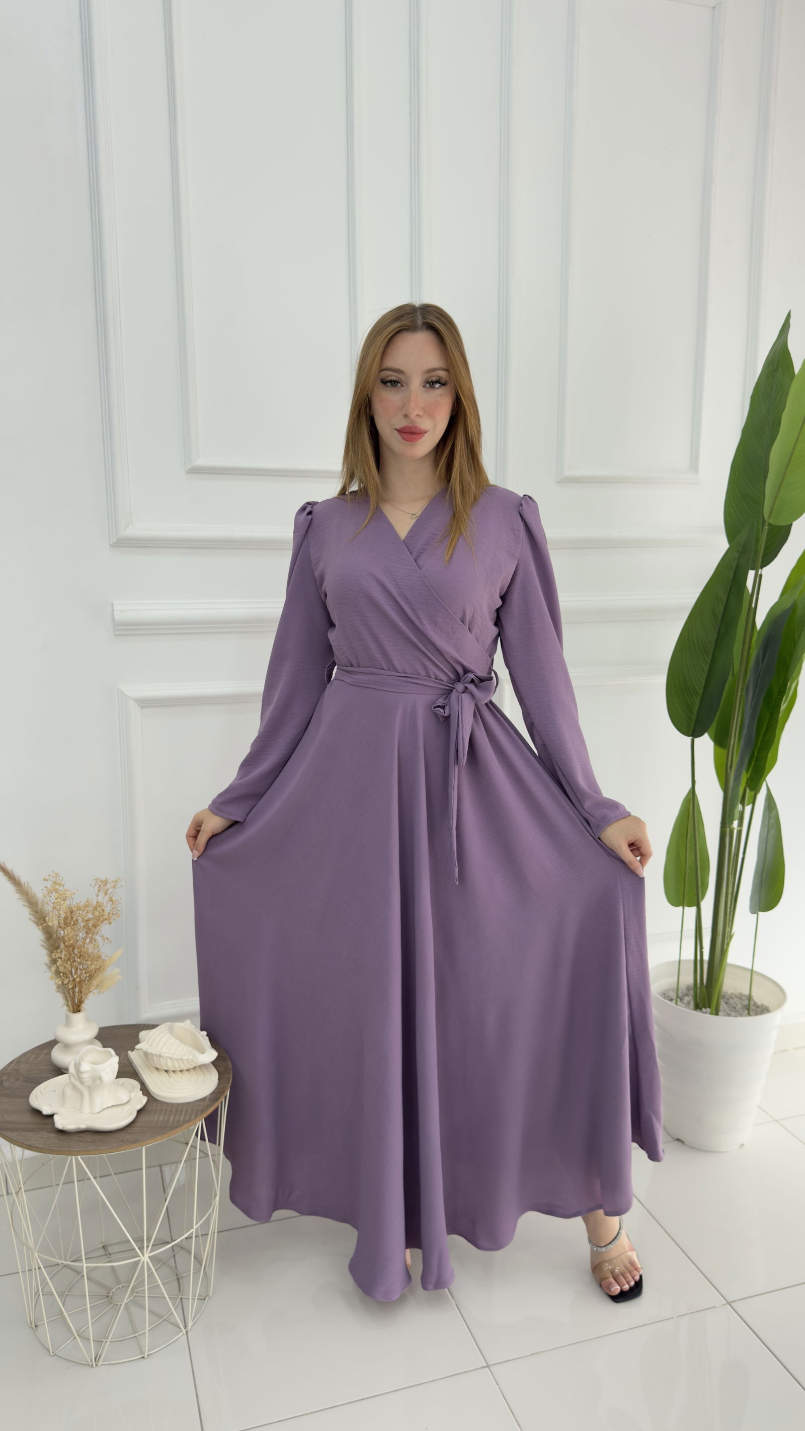 Robe Elegant En crepe froissé - صورة 21 thumbnail