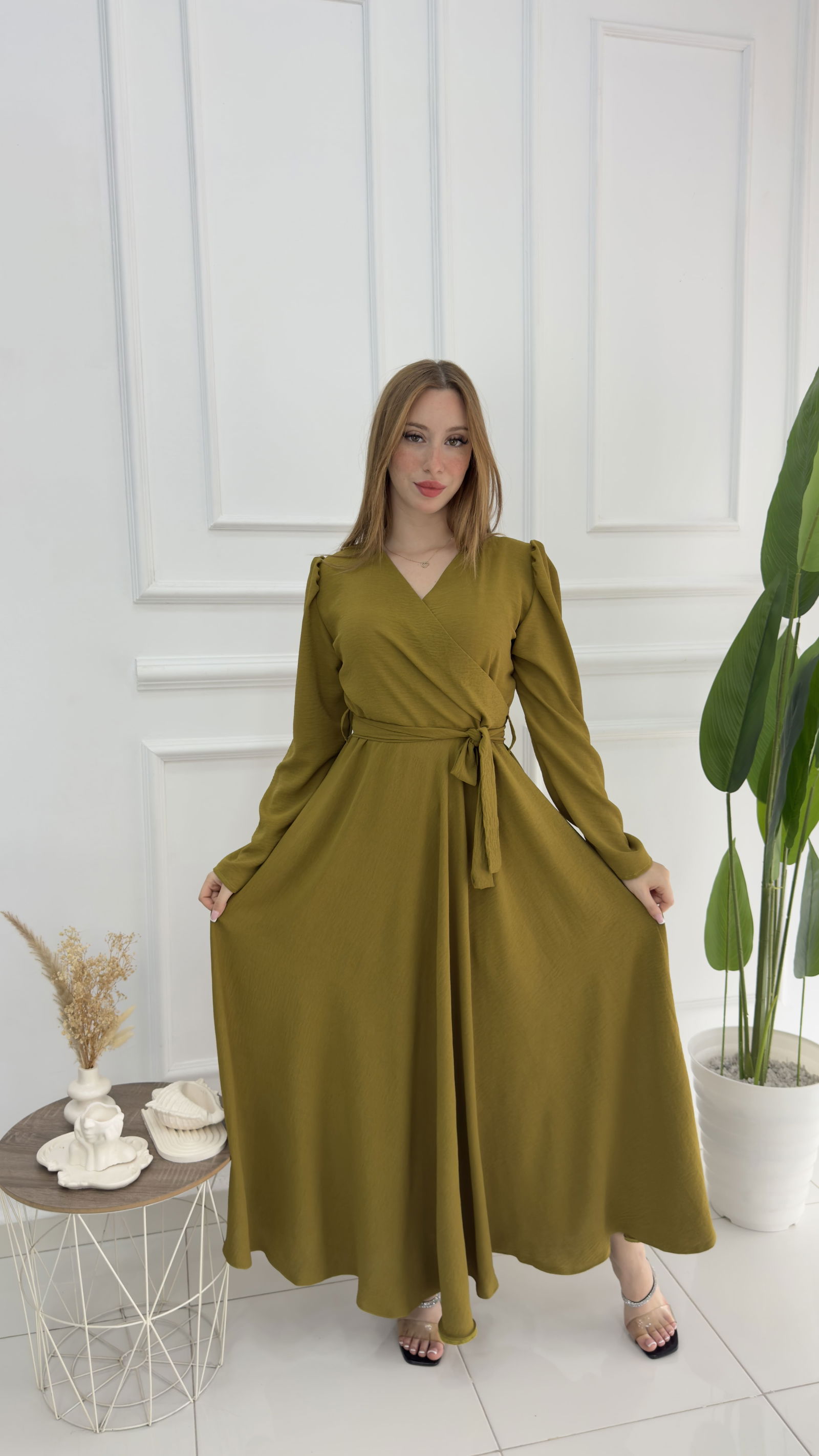 Robe Elegant En crepe froissé - صورة 9 thumbnail